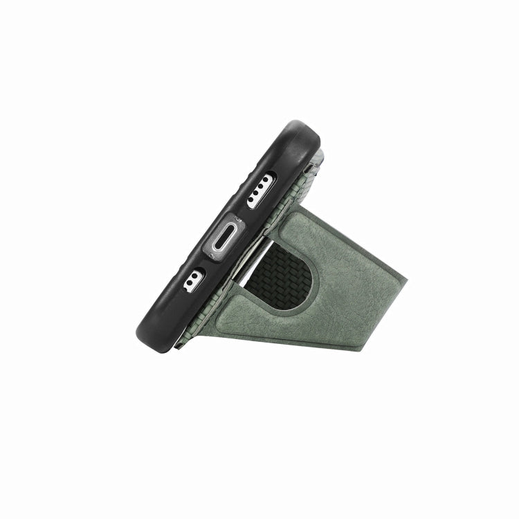 For Xiaomi 13 Carbon Fiber Wallet Flip Card Holder Phone Case(Green)