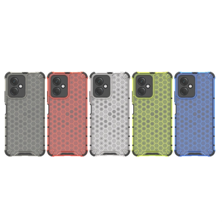 For Xiaomi Redmi Note 12 4G Shockproof Honeycomb Phone Case(White)