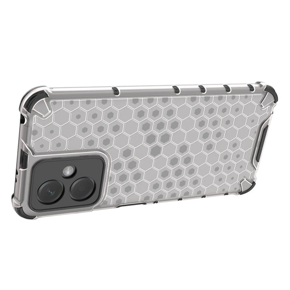 For Xiaomi Redmi Note 12 4G Shockproof Honeycomb Phone Case(White)