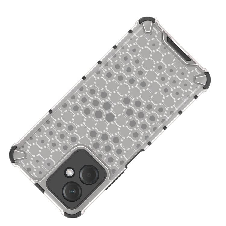 For Xiaomi Redmi Note 12 4G Shockproof Honeycomb Phone Case(White)