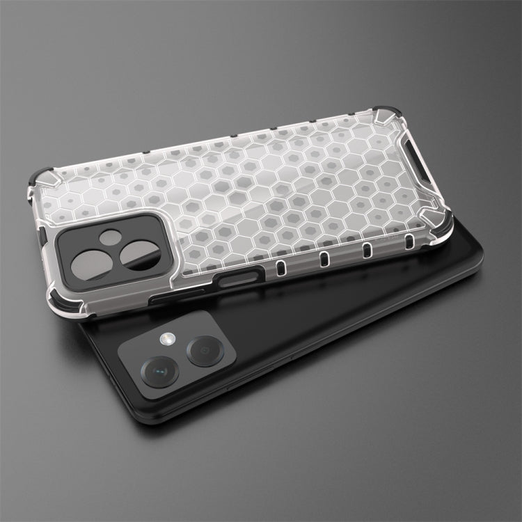 For Xiaomi Redmi Note 12 4G Shockproof Honeycomb Phone Case(White)
