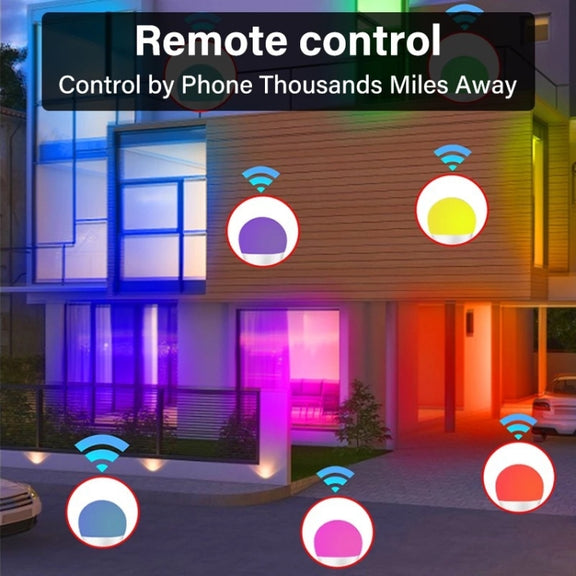 DP01 2pcs TUYA WiFi Smart Light Bulb 15W E26 E27 RGB + White + Warm White LED Bulb