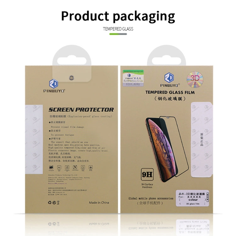 For Huawei Nova10 Lite PINWUYO 9H 3D Curved Full Screen Explosion-proof Tempered Glass Film(Black)