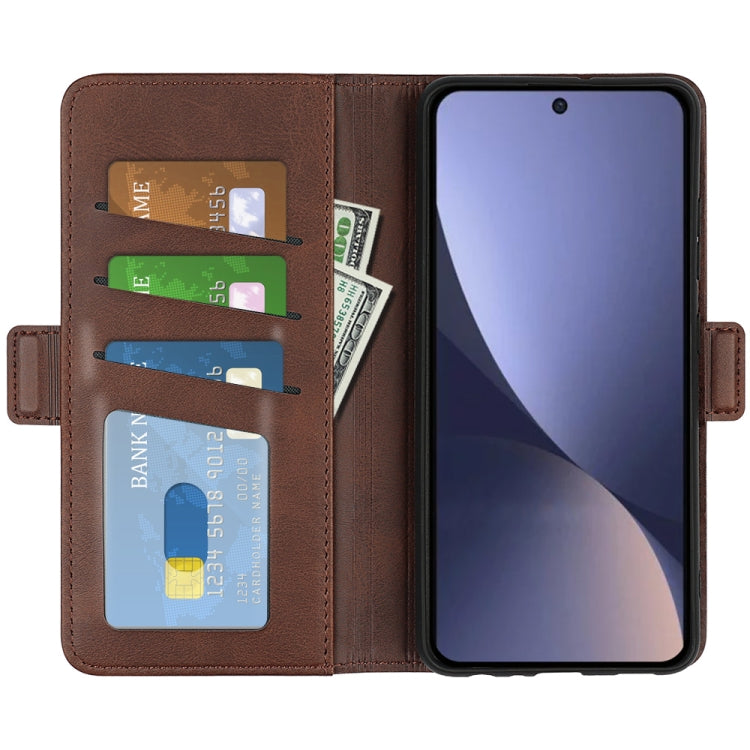For Xiaomi 13 Pro Dual-side Magnetic Buckle Leather Phone Case(Brown)