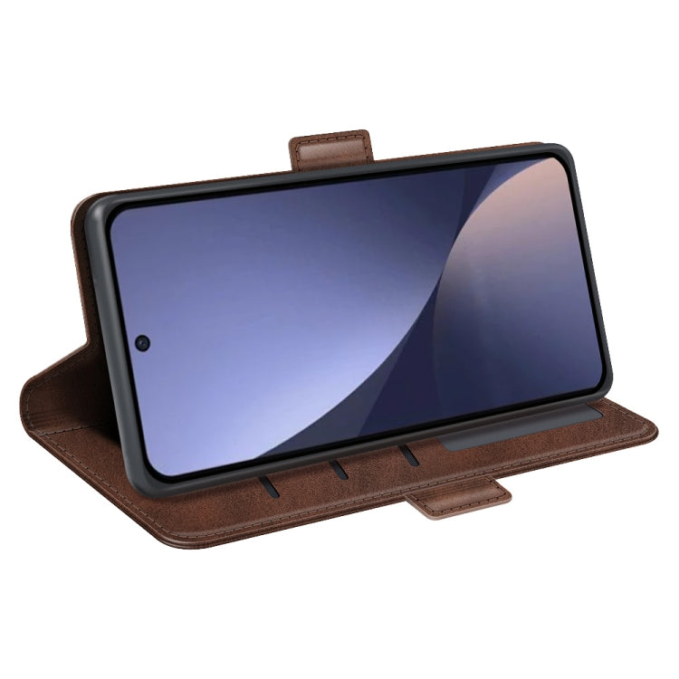 For Xiaomi 13 Pro Dual-side Magnetic Buckle Leather Phone Case(Brown)