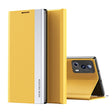 For Xiaomi 13 Lite Side Electroplated Adsorption Leather Phone Case(Yellow) - free shipping - PMC TechLife - Order now!