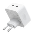 NORTHJO NOGAN3502 GaN PD PPS 35W Dual USB-C / Type-CWall Fast Charger, Plug Type:EU Plug(White) - free shipping - PMC TechLife - Order now!