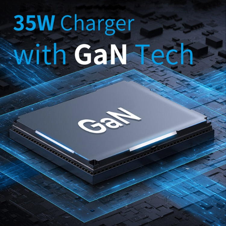 NORTHJO NOGAN3502 GaN PD PPS 35W Dual USB-C / Type-CWall Fast Charger, Plug Type:EU Plug(White)