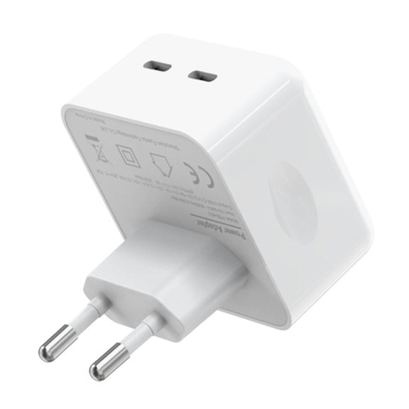 NORTHJO NOGAN3502 GaN PD PPS 35W Dual USB-C / Type-CWall Fast Charger, Plug Type:EU Plug(White)