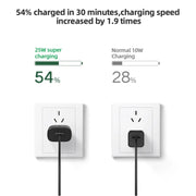 TA800 PD / PPS 25W Type-C Port Charger for Samsung, EU Plug(White)