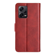 For Xiaomi Redmi Note 12 Pro+ Dual-side Magnetic Buckle Horizontal Flip Leather Phone Case(Red)