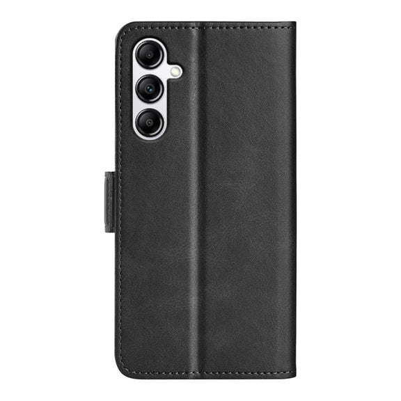 For Samsung Galaxy A34 Dual-side Magnetic Buckle Horizontal Flip Leather Phone Case(Black)