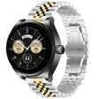 For Huawei Watch Buds Five Bull Half Round Stainless Steel Watch Band + Strap Removal Tool(Silver+Gold) -  by PMC TechLife | Online Shopping South Africa | PMC TechLife