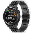 For Huawei Watch GT Runner Five Bull Half Round Stainless Steel Watch Band + Strap Removal Tool(Black) -  by PMC TechLife | Online Shopping South Africa | PMC TechLife