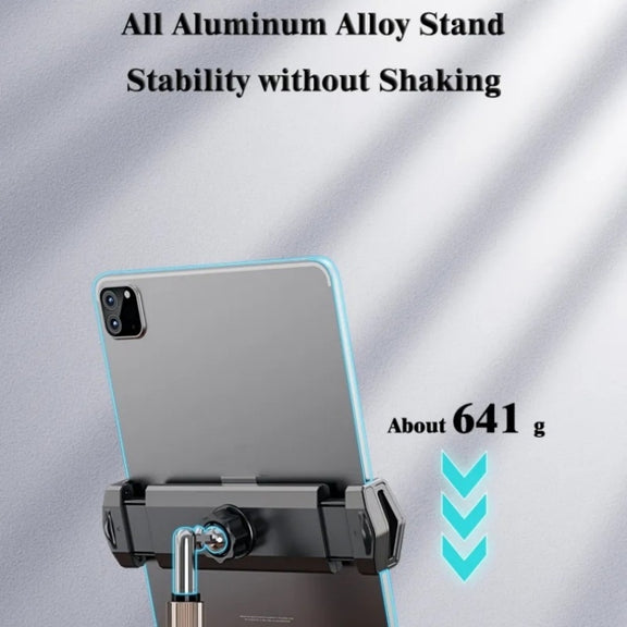 Boneruy P21 Lifting Adjustable Rotating Phone Tablet Desktop Holder(Black)