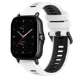 For Amazfit GTS 2E 20mm Sports Two-Color Silicone Watch Band(White+Black) -  by PMC TechLife | Online Shopping South Africa | PMC TechLife