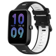 For Amazfit Bip3 20mm Sports Two-Color Silicone Watch Band(Black+White) -  by PMC TechLife | Online Shopping South Africa | PMC TechLife