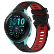 For Garmin Forerunner 265 22mm Sports Two-Color Silicone Watch Band(Black+Red) - Smart Wear by PMC TechLife | Online Shopping South Africa | PMC TechLife