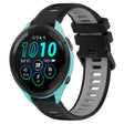 For Garmin Forerunner 265 22mm Sports Two-Color Silicone Watch Band(Black+Grey) - Smart Wear by PMC TechLife | Online Shopping South Africa | PMC TechLife