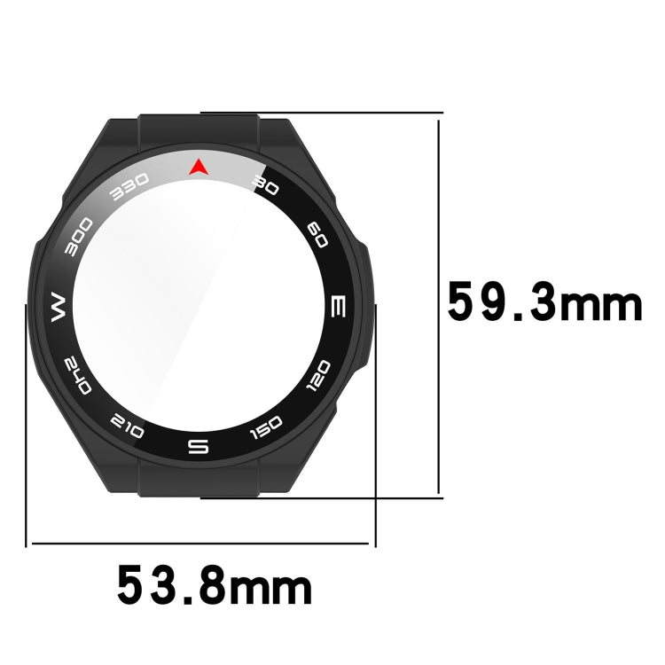For Huawei Watch Ultimate PC+ Toughened Film Integrated Watch Protective Case(Rose Gold)