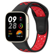 For Redmi Watch 3 Lite Sports Two-Color Silicone Watch Band(Black+Red) - Smart Wear by PMC TechLife | Online Shopping South Africa | PMC TechLife