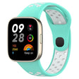 For Redmi Watch 3 Lite Sports Two-Color Silicone Watch Band(Teal+White) - Smart Wear by PMC TechLife | Online Shopping South Africa | PMC TechLife