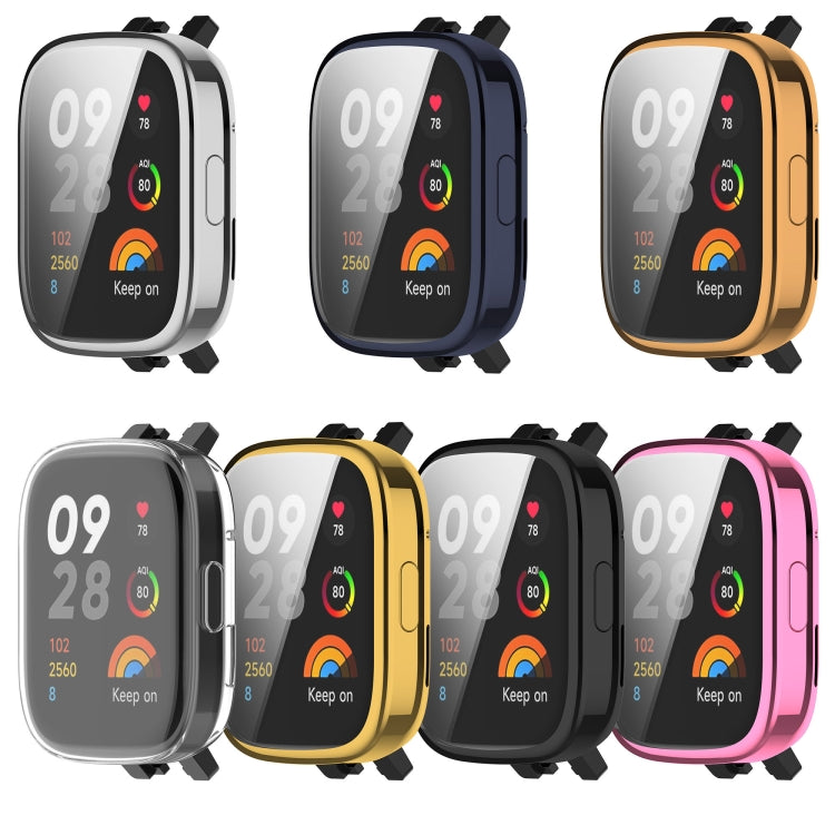 For Redmi Watch 3 TPU Fully Enclosed Watch Protective Case(Gold)