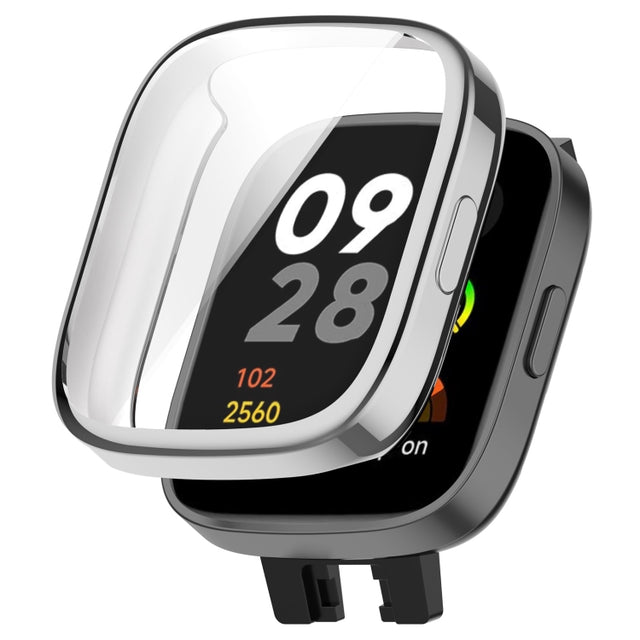 For Redmi Watch 3 Lite TPU Fully Enclosed Watch Protective Case(Sliver)