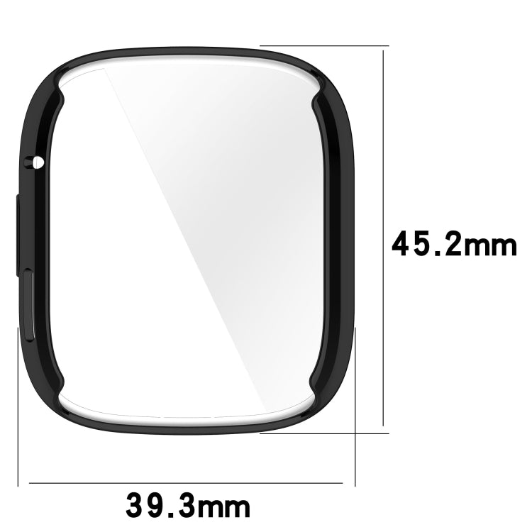 For Redmi Watch 3 Lite TPU Fully Enclosed Watch Protective Case(Black)