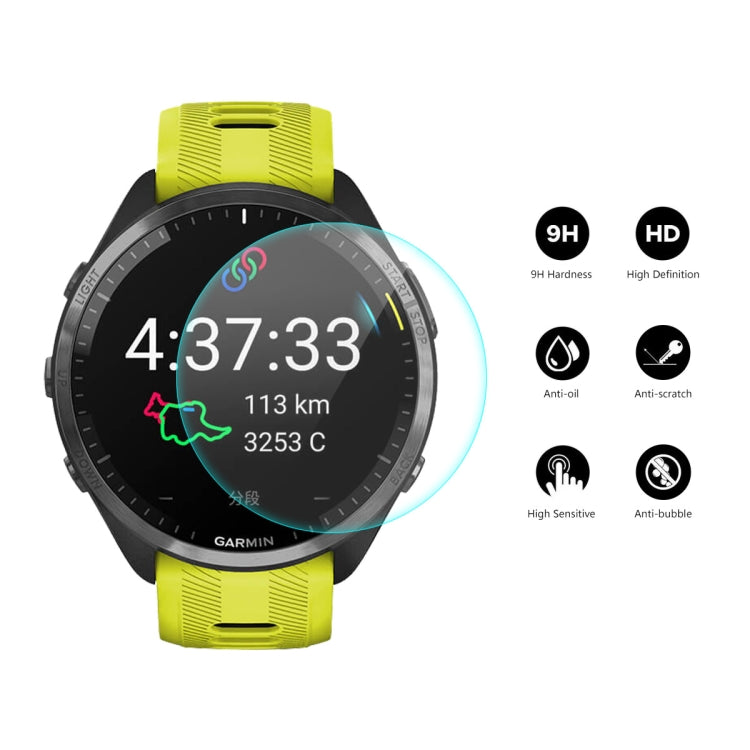 10pcs Compatible with Garmin Compatible witherunner 965 ENKAY 0.2mm 9H Tempered Glass Screen Protector Watch Film