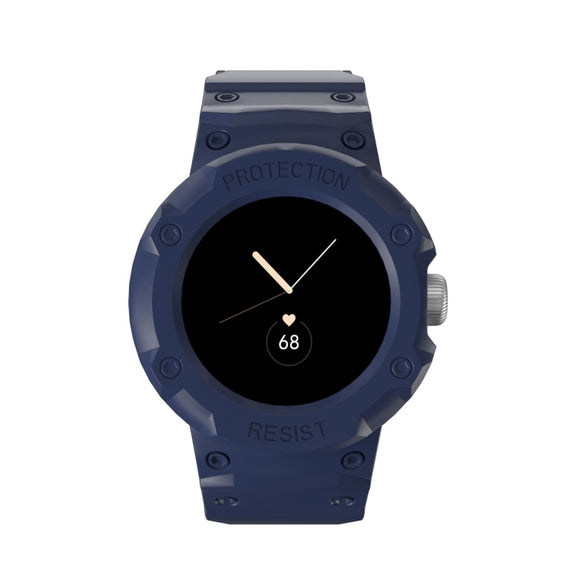 For Google Pixel Watch JUNSUNMAY Integrated TPU Adjustable Elastic Watch Band(Grey)