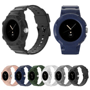 For Google Pixel Watch JUNSUNMAY Integrated TPU Adjustable Elastic Watch Band(Grey)