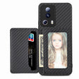 For Xiaomi 13 Lite Carbon Fiber Magnetic Card Bag Phone Case(Black) - free shipping - PMC TechLife - Order now!