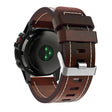 For Garmin Enduro 26mm Sewing Leather Steel Buckle Watch Band(Red Brown) - Smart Wear by PMC TechLife | Online Shopping South Africa | PMC TechLife
