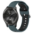 For GarminMove Trend 20mm Breathable Two-Color Silicone Watch Band(Olive Green+Black) - Watch Bands by PMC TechLife | Online Shopping South Africa | PMC TechLife