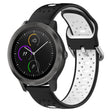 For Garmin Vivoactive3 20mm Breathable Two-Color Silicone Watch Band(Black+White) - Watch Bands by PMC TechLife | Online Shopping South Africa | PMC TechLife