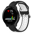 For Garmin Vivoactive3 Music 20mm Breathable Two-Color Silicone Watch Band(Black+White) - Watch Bands by PMC TechLife | Online Shopping South Africa | PMC TechLife