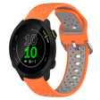For Garmin Forerunner 158 20mm Breathable Two-Color Silicone Watch Band(Orange+Grey) - Watch Bands by PMC TechLife | Online Shopping South Africa | PMC TechLife