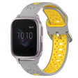 For Garmin Venu SQ 20mm Breathable Two-Color Silicone Watch Band(Grey+Yellow) - Watch Bands by PMC TechLife | Online Shopping South Africa | PMC TechLife
