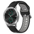 For Garmin VivoMove Luxe 20mm Breathable Two-Color Silicone Watch Band(Black+Grey) - Watch Bands by PMC TechLife | Online Shopping South Africa | PMC TechLife