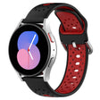 For Honor Magic Watch2 42mm 20mm Breathable Two-Color Silicone Watch Band(Black+Red) -  by PMC TechLife | Online Shopping South Africa | PMC TechLife