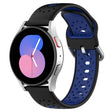 For Honor Magic Watch2 42mm 20mm Breathable Two-Color Silicone Watch Band(Black+Blue) - Watch Bands by PMC TechLife | Online Shopping South Africa | PMC TechLife