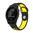 For Garmin Forerunner 935 22mm Sports Breathable Silicone Watch Band(Black+Yellow) -  by PMC TechLife | Online Shopping South Africa | PMC TechLife