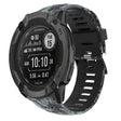For Garmin Instinct 2X Solar 26mm Camouflage Printed Silicone Watch Band(Black+Digital  Camouflage) -  by PMC TechLife | Online Shopping South Africa | PMC TechLife