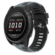 For Garmin Fenix 7X 26mm Camouflage Printed Silicone Watch Band(Black+Digital  Camouflage) - Watch Bands by PMC TechLife | Online Shopping South Africa | PMC TechLife