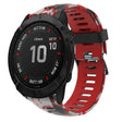For Garmin Fenix 6X Pro 26mm Camouflage Printed Silicone Watch Band(Red+Army Camouflage) -  by PMC TechLife | Online Shopping South Africa | PMC TechLife