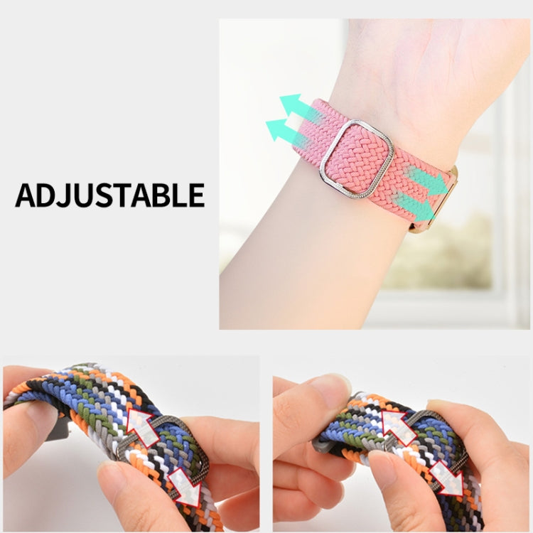 For Xiaomi Mi Band 8 ENKAY Hat-Prince 2 in 1 Set Full Coverage Screen Protector + Elastic Braided Nylon Watch Band(Black)