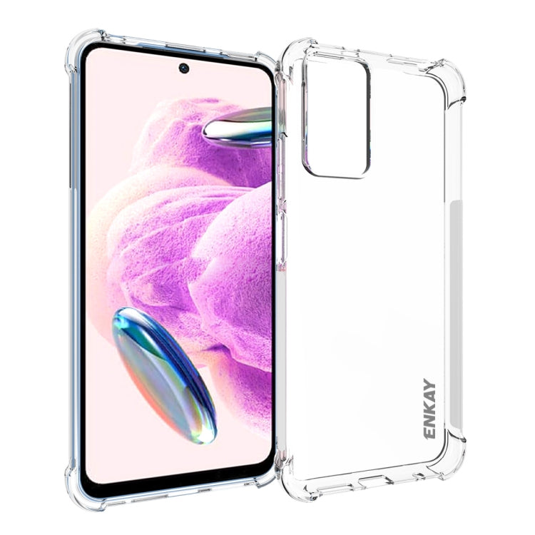For Xiaomi Redmi Note 12S ENKAY Hat-Prince Transparent TPU Shockproof Phone Case