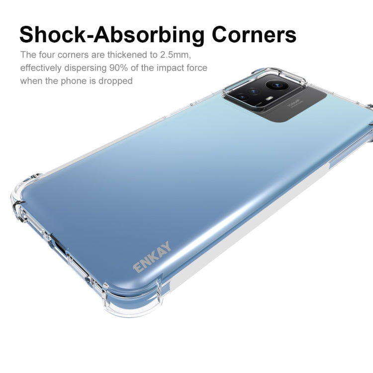 For Xiaomi Redmi Note 12S ENKAY Hat-Prince Transparent TPU Shockproof Phone Case
