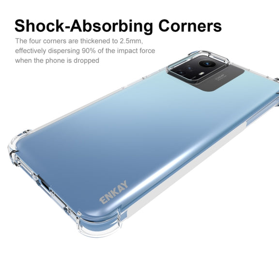 For Xiaomi Redmi Note 12S ENKAY Hat-Prince Transparent TPU Shockproof Phone Case